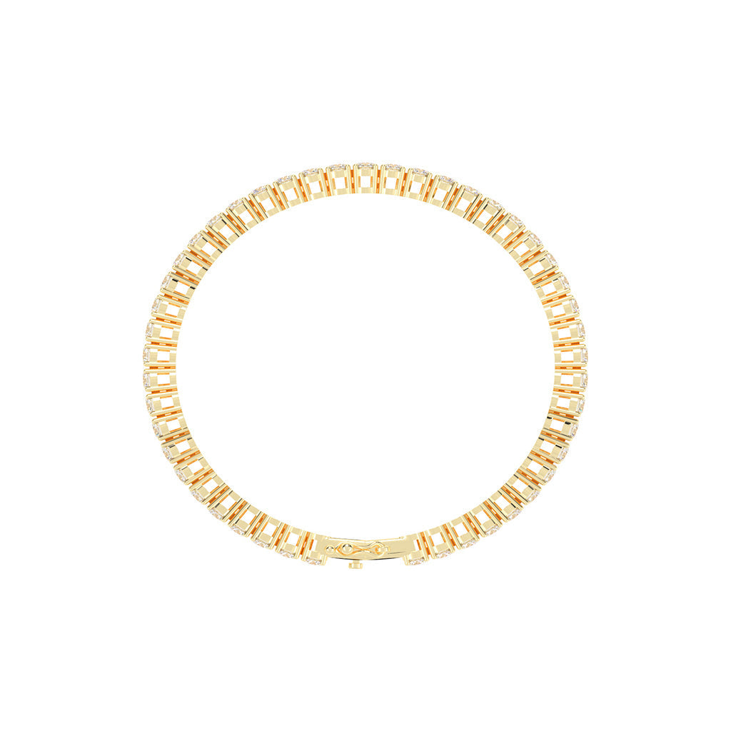 Vivara 4.5Ct Standard Round Cut Tennis Lab Diamond Bracelet