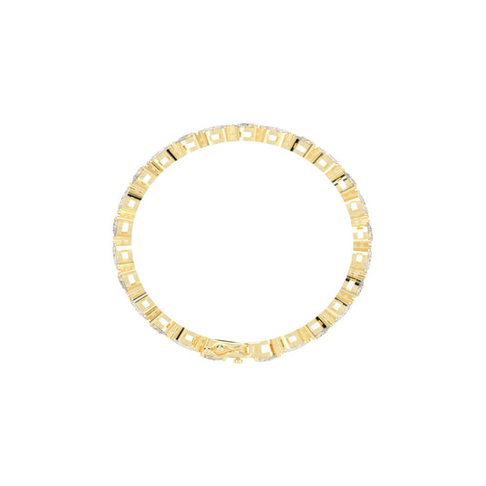 Rinna 3.75Ct Shared Setting Fancy Lab Diamond Bracelet