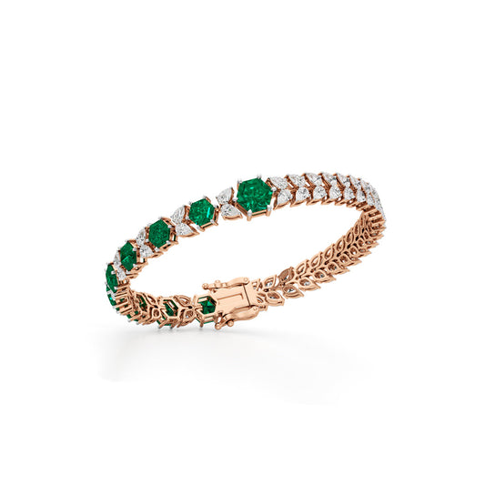Emerald Radiance Link Bracelet