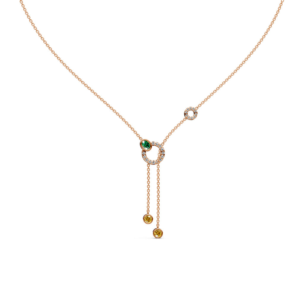 Oria Diamond Lariat Necklace