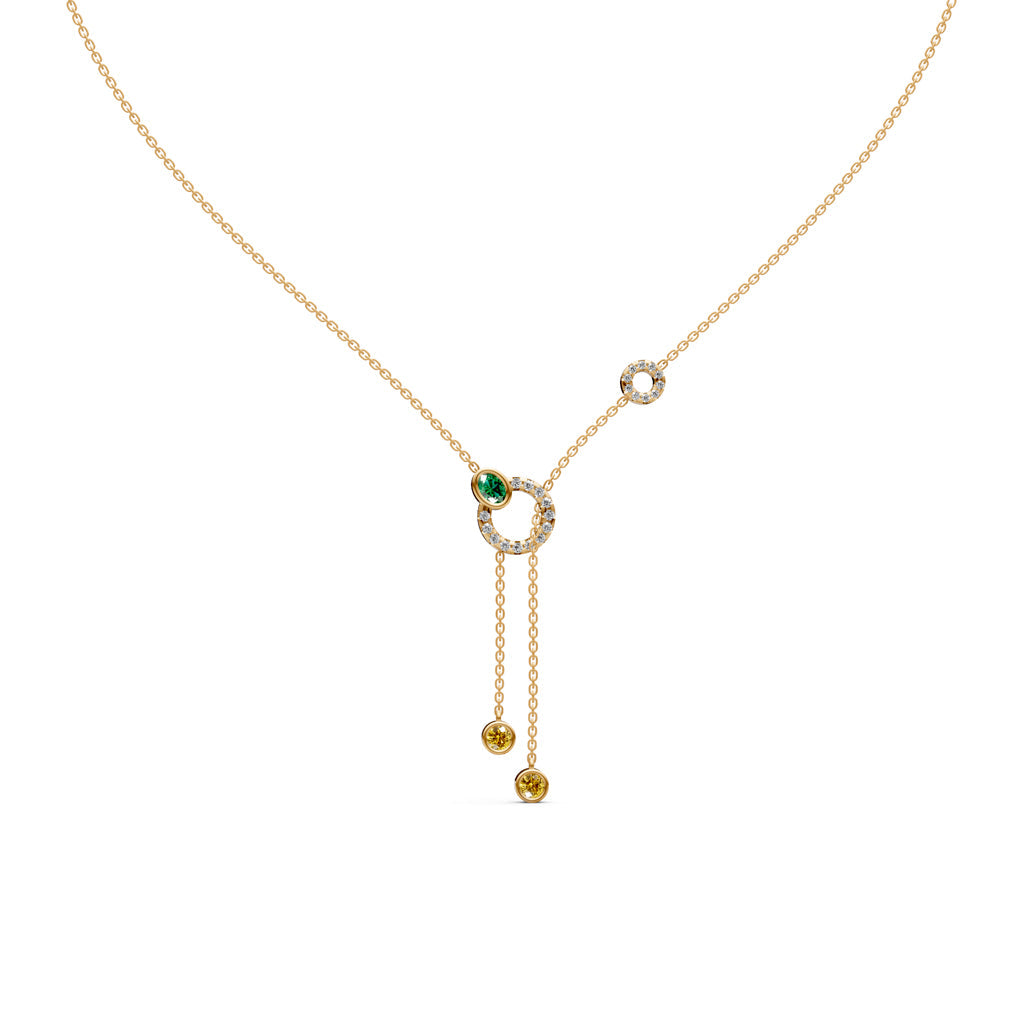 Oria Diamond Lariat Necklace