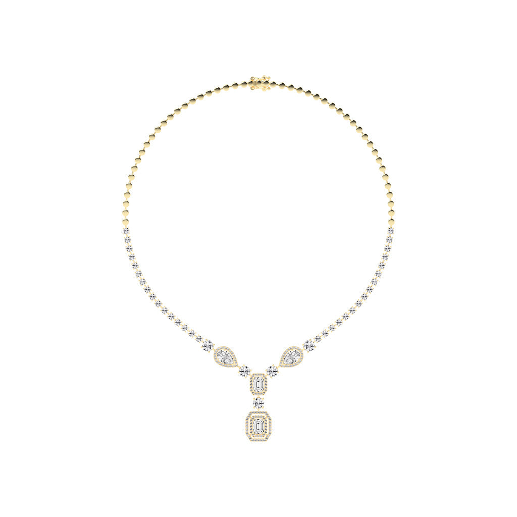 Regalia Radiant Emerald Tennis Necklace