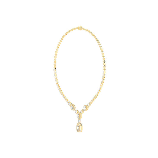 Regalia Radiant Emerald Tennis Necklace
