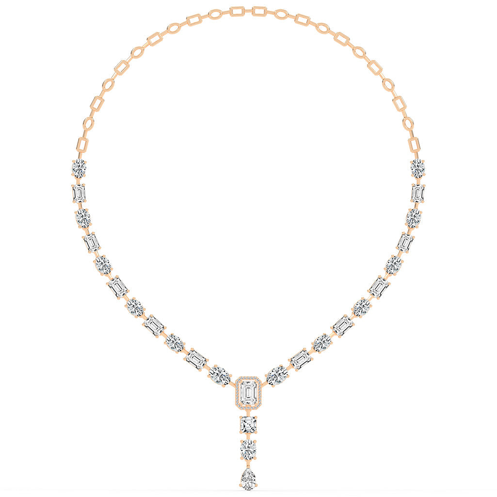 Imperial Grace Emerald Tennis Necklace