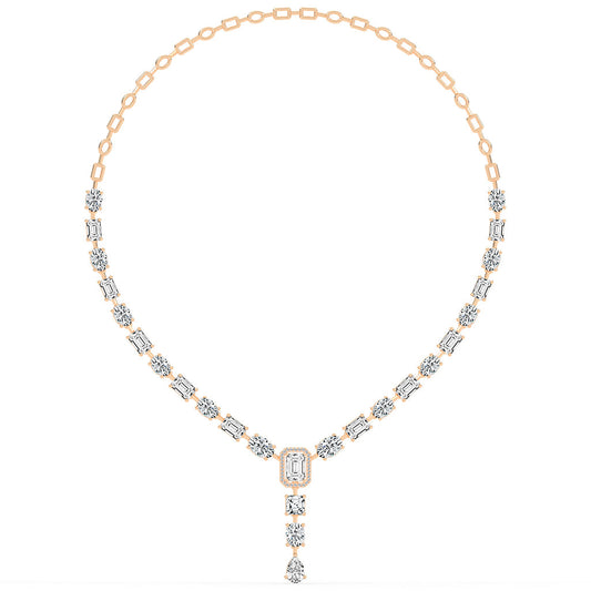 Imperial Grace Emerald Tennis Necklace