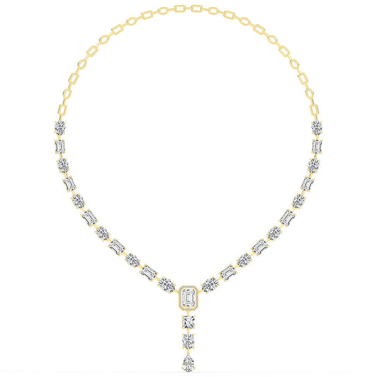 Imperial Grace Emerald Tennis Necklace