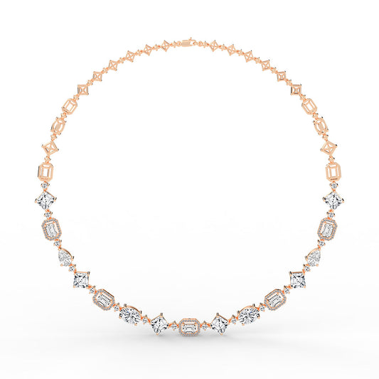 Cadenza Radiant Cut Symphony Necklace