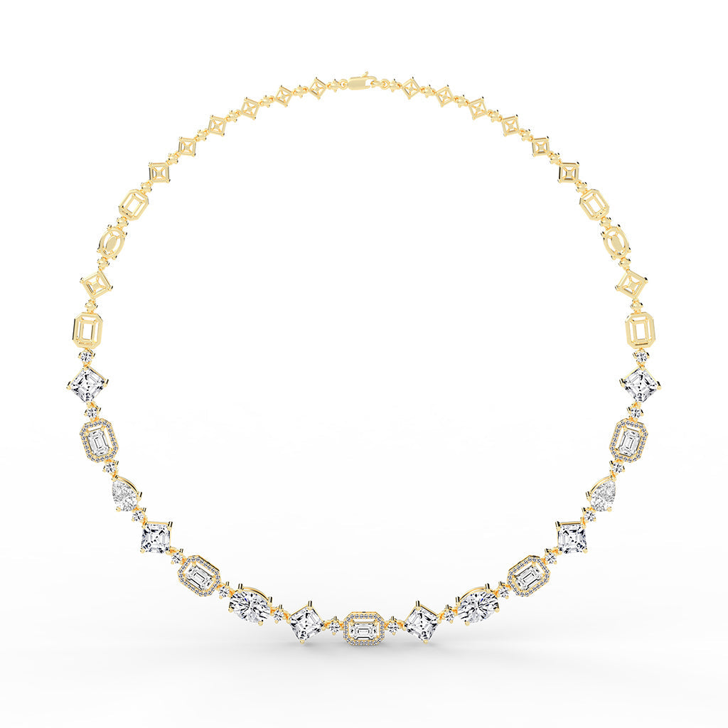 Cadenza Radiant Cut Symphony Necklace