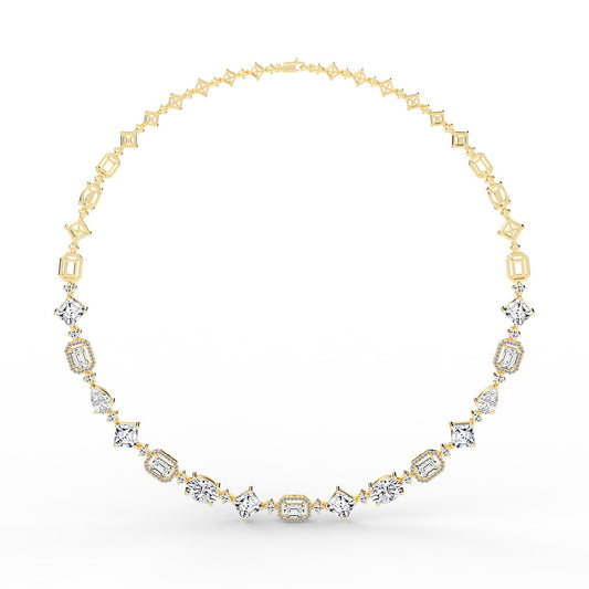 Cadenza Radiant Cut Symphony Necklace