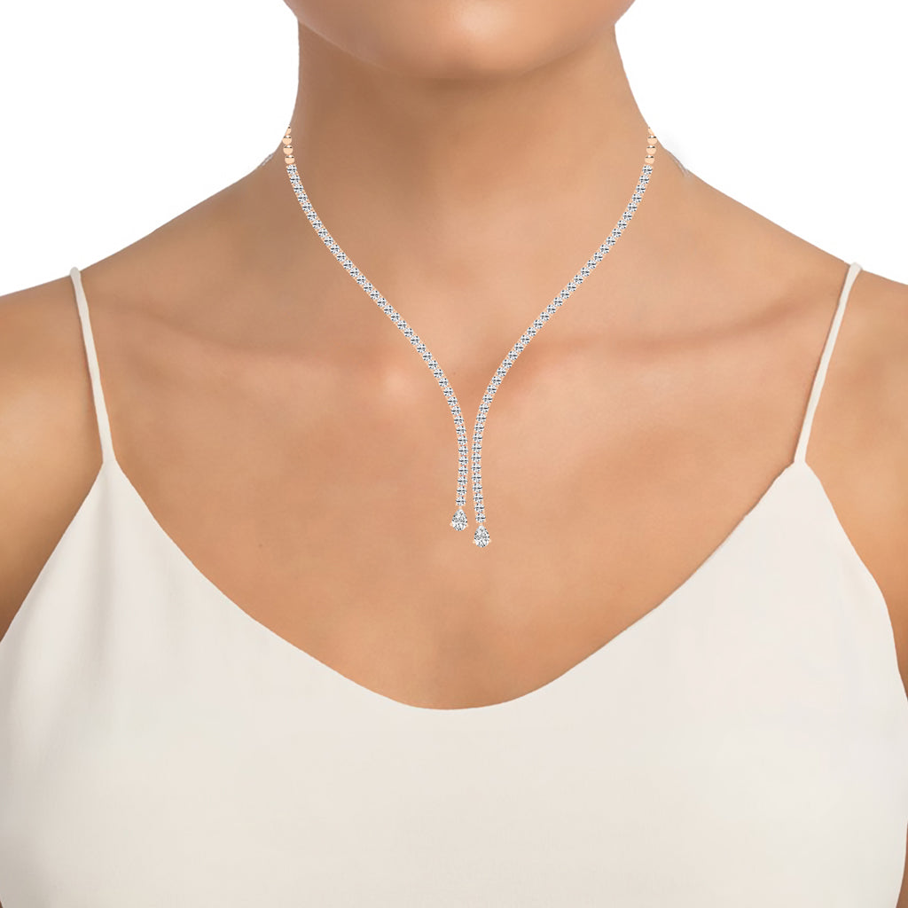 Seren Twist Lariat Necklace