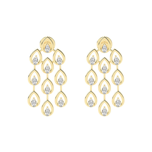 Radiant Teardrop Dangle Earrings