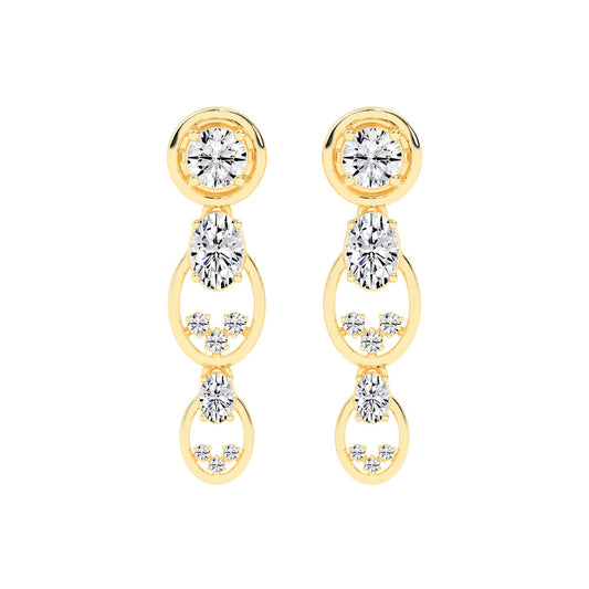 Radiant Loop Drop Earrings