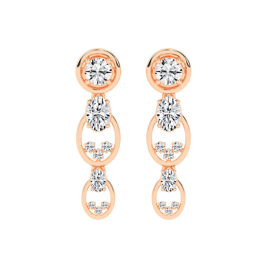 Radiant Loop Drop Earrings