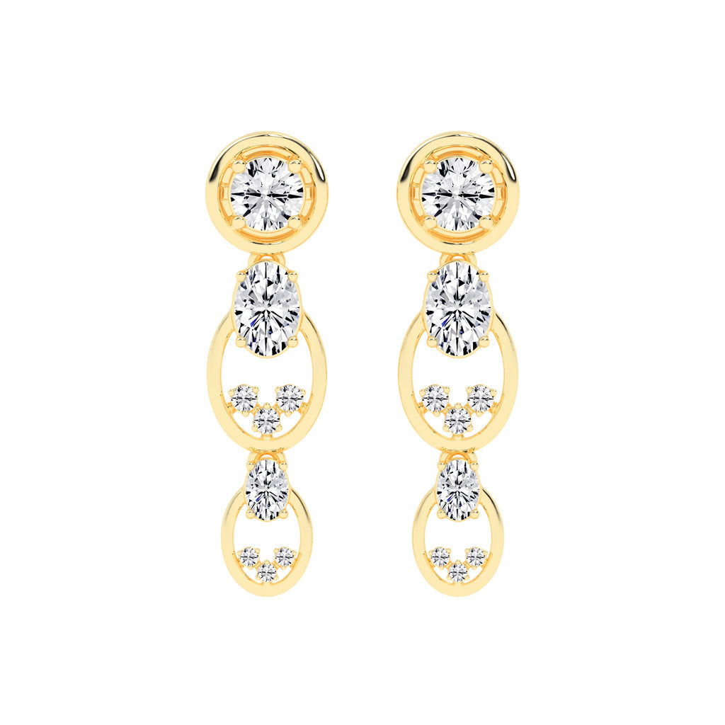 Radiant Loop Drop Earrings