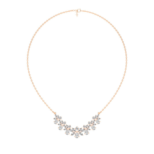 Elora Blossom Cluster Layered Necklace