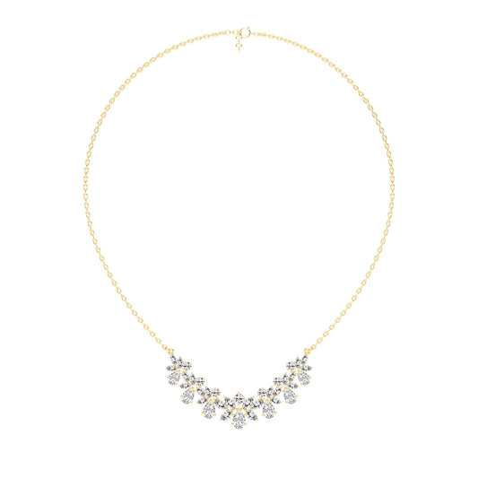 Elora Blossom Cluster Layered Necklace