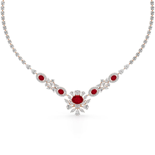 Regal Ruby Radiance Necklace