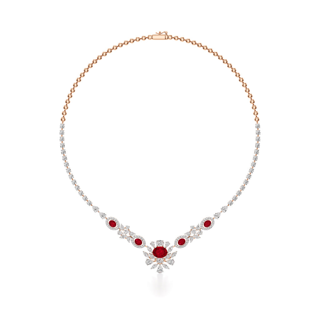 Regal Ruby Radiance Necklace
