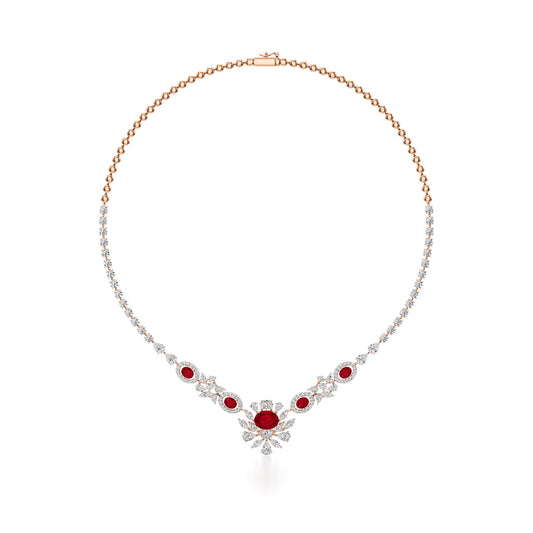 Regal Ruby Radiance Necklace