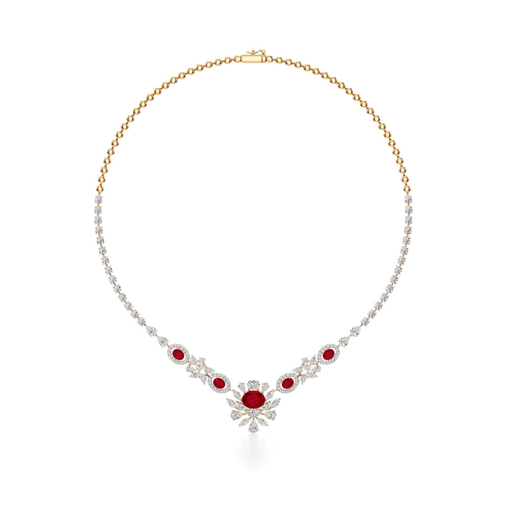 Regal Ruby Radiance Necklace