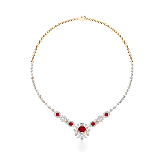 Regal Ruby Radiance Necklace