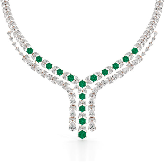 Majestic V-Shape Designer Necklace