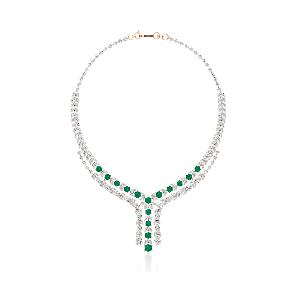 Majestic V-Shape Designer Necklace
