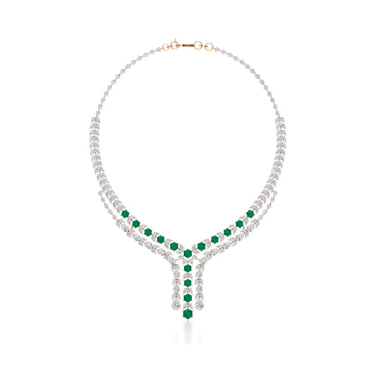Majestic V-Shape Designer Necklace
