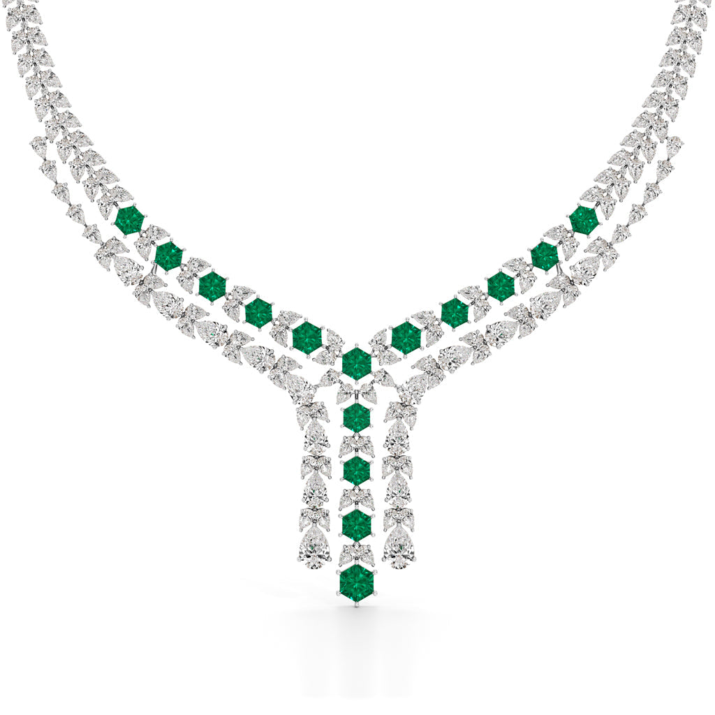 Majestic V-Shape Designer Necklace