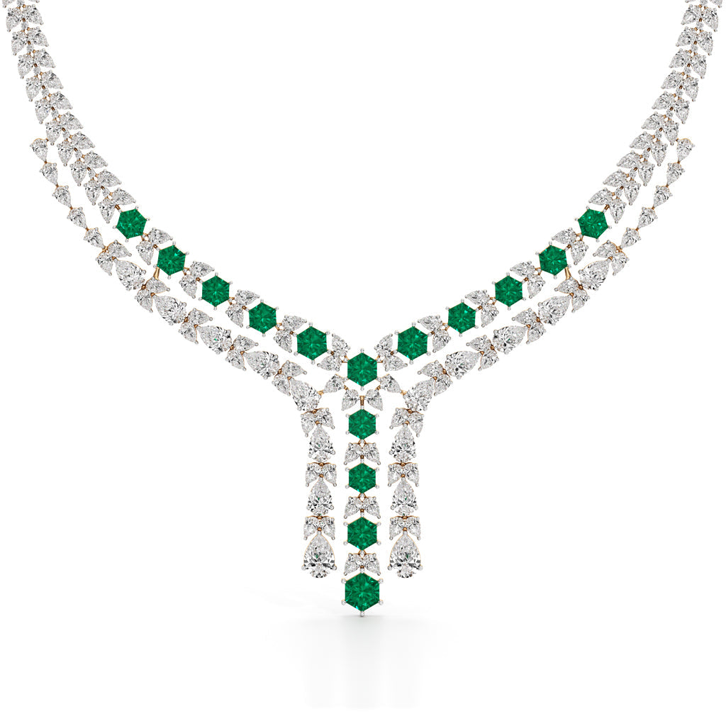 Majestic V-Shape Designer Necklace