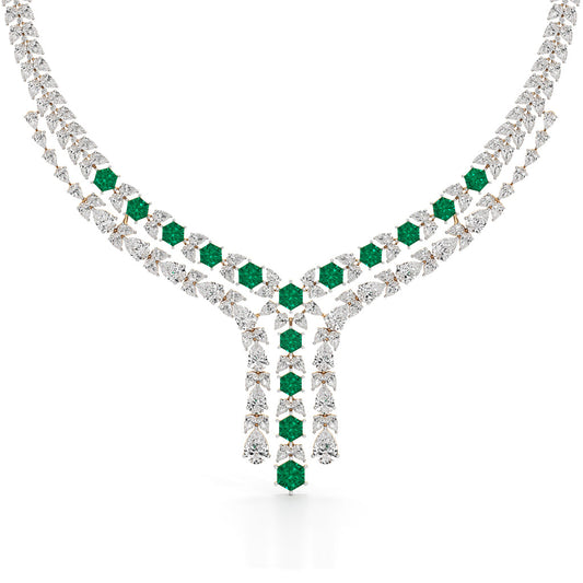 Majestic V-Shape Designer Necklace