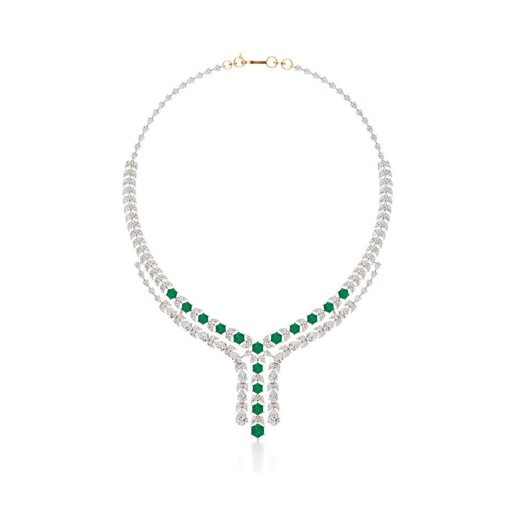 Majestic V-Shape Designer Necklace
