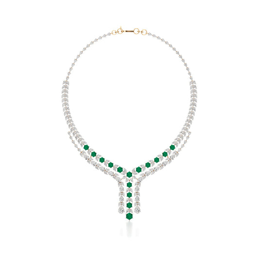 Majestic V-Shape Designer Necklace