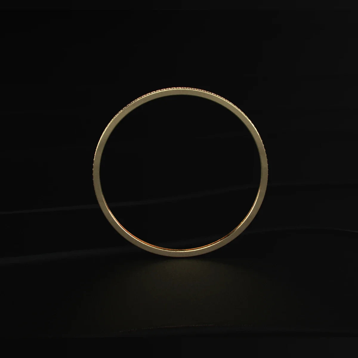 Round Brilliant Cut Diamond Tennis Bangle
