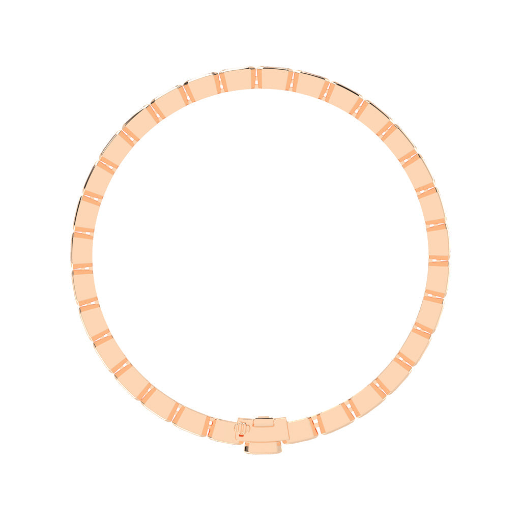 Maris Bezel Set Emerald Tennis Lab Diamond Bracelet