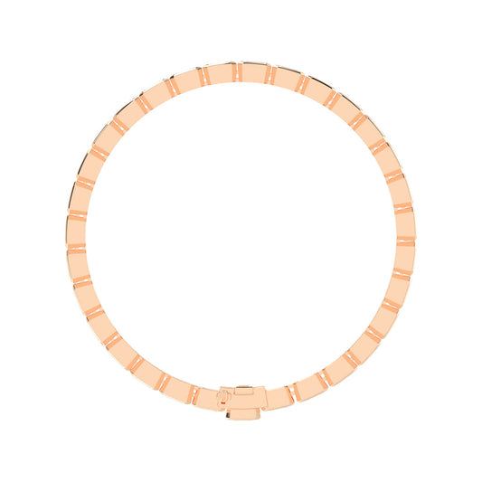 Maris Bezel Set Emerald Tennis Lab Diamond Bracelet