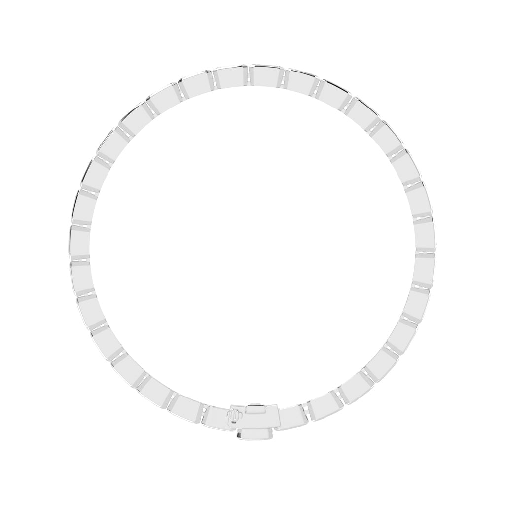 Maris Bezel Set Emerald Tennis Lab Diamond Bracelet