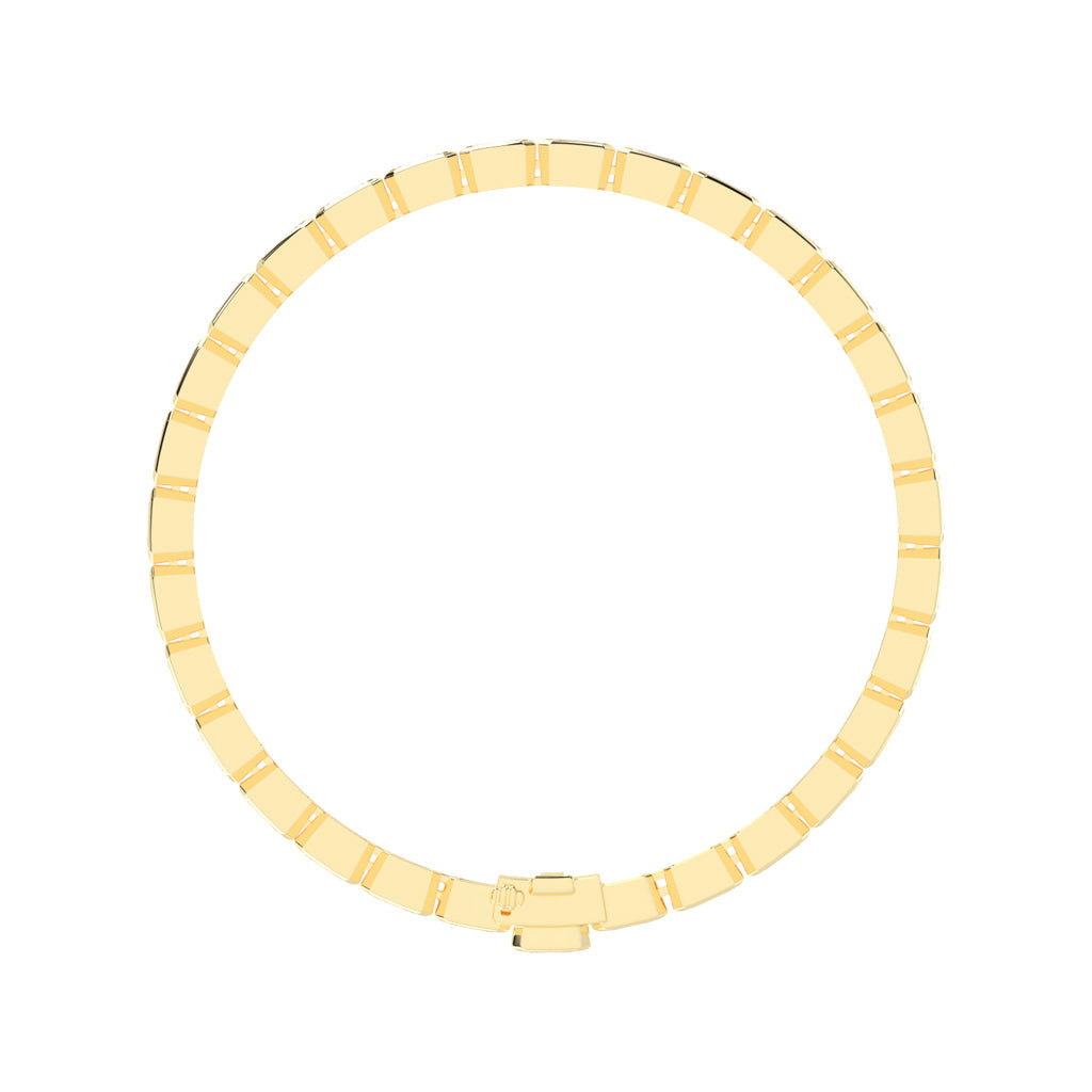 Maris Bezel Set Emerald Tennis Lab Diamond Bracelet