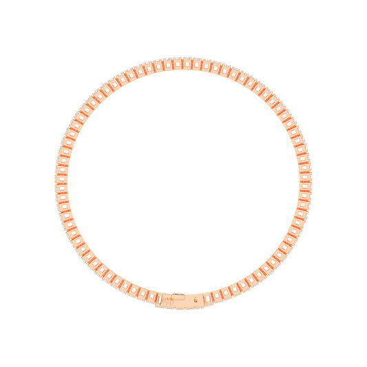 Calista Consistent Setting Oval Cut Tennis Lab Diamond Bracelet