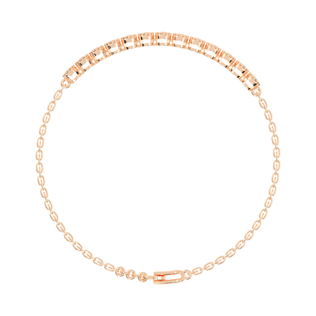 Elara Round Cut Tennis Lab Diamond Bracelet