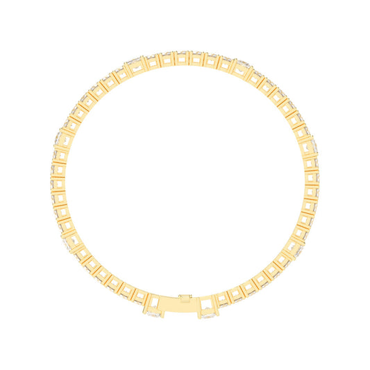 Auroria Princess Cut Tennis Lab Diamond Bracelet