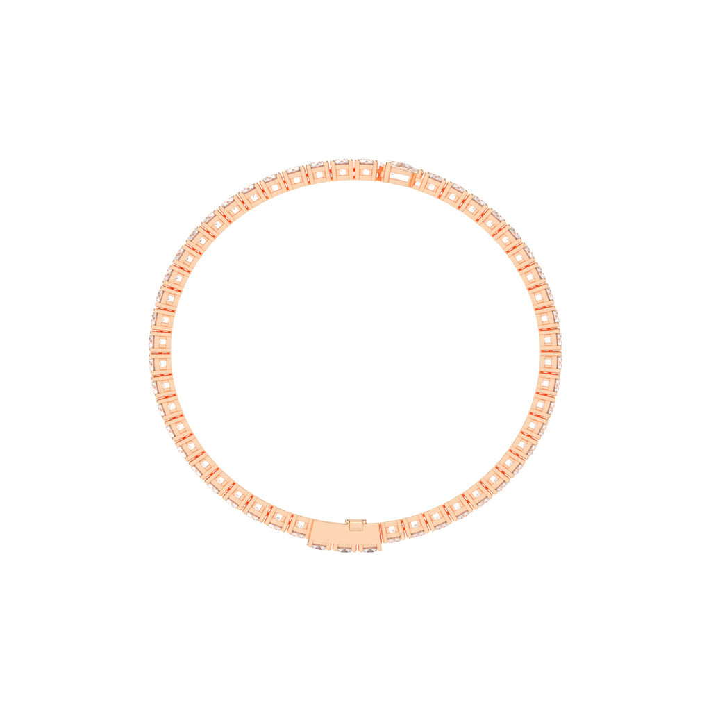 Opalora Single Pear Cut Tennis Lab Diamond Bracelet