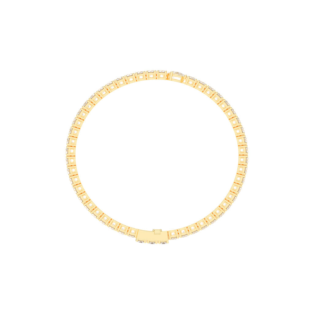 Opalora Single Pear Cut Tennis Lab Diamond Bracelet