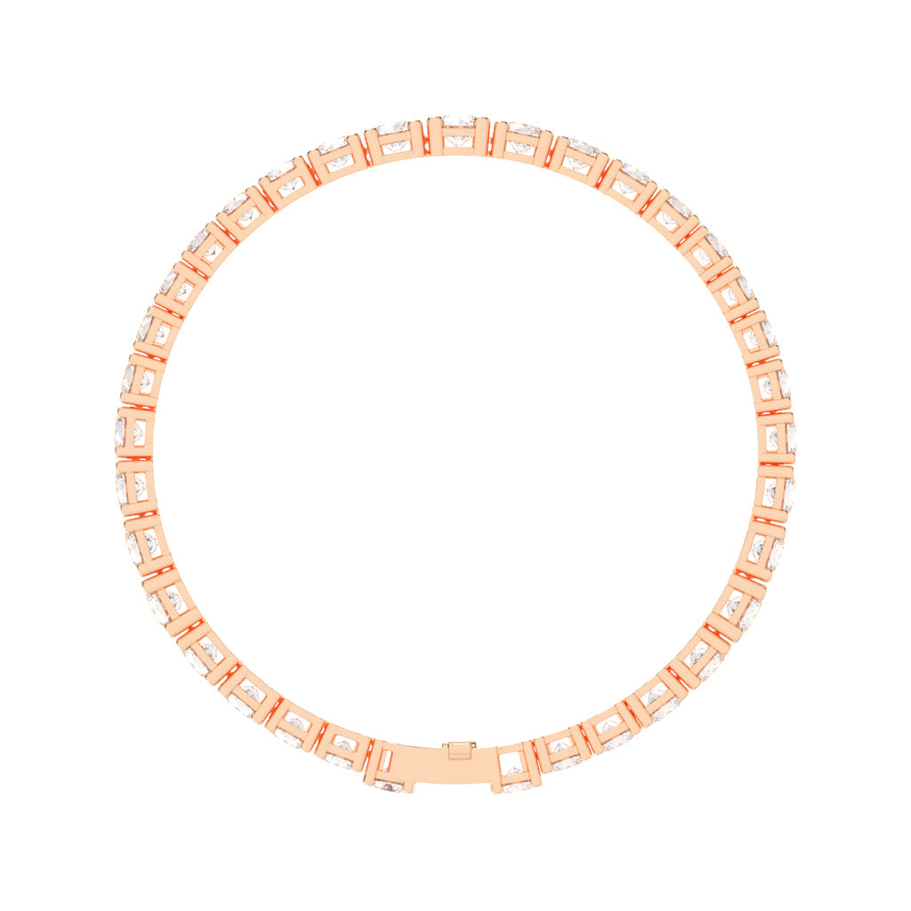 Delara Standard Round Tennis Lab Diamond Bracelet