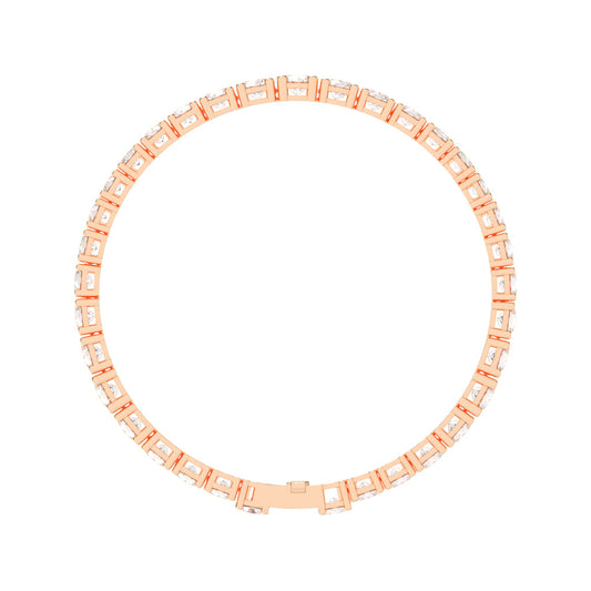 Delara Standard Round Tennis Lab Diamond Bracelet