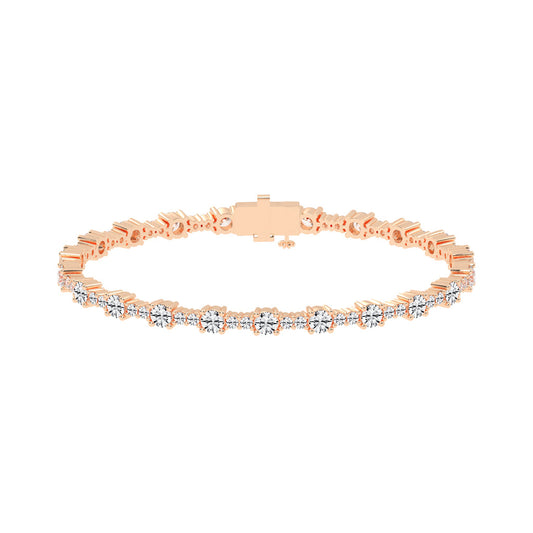 Vellina Round Cut Tennis Lab Diamond Bracelet