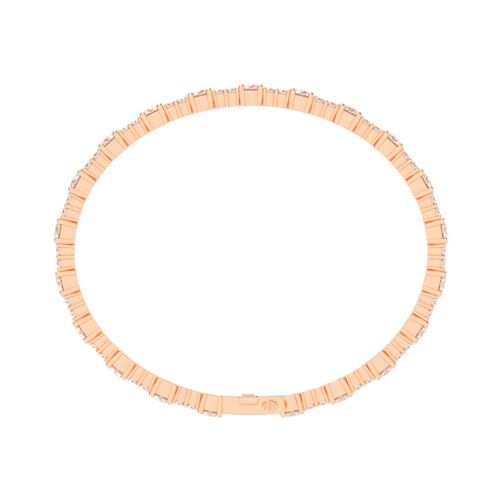 Vellina Round Cut Tennis Lab Diamond Bracelet