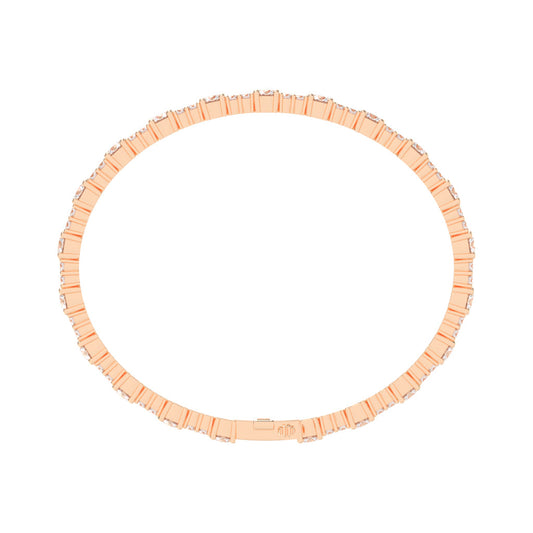 Vellina Round Cut Tennis Lab Diamond Bracelet