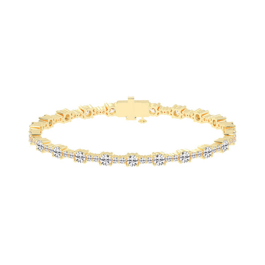 Vellina Round Cut Tennis Lab Diamond Bracelet