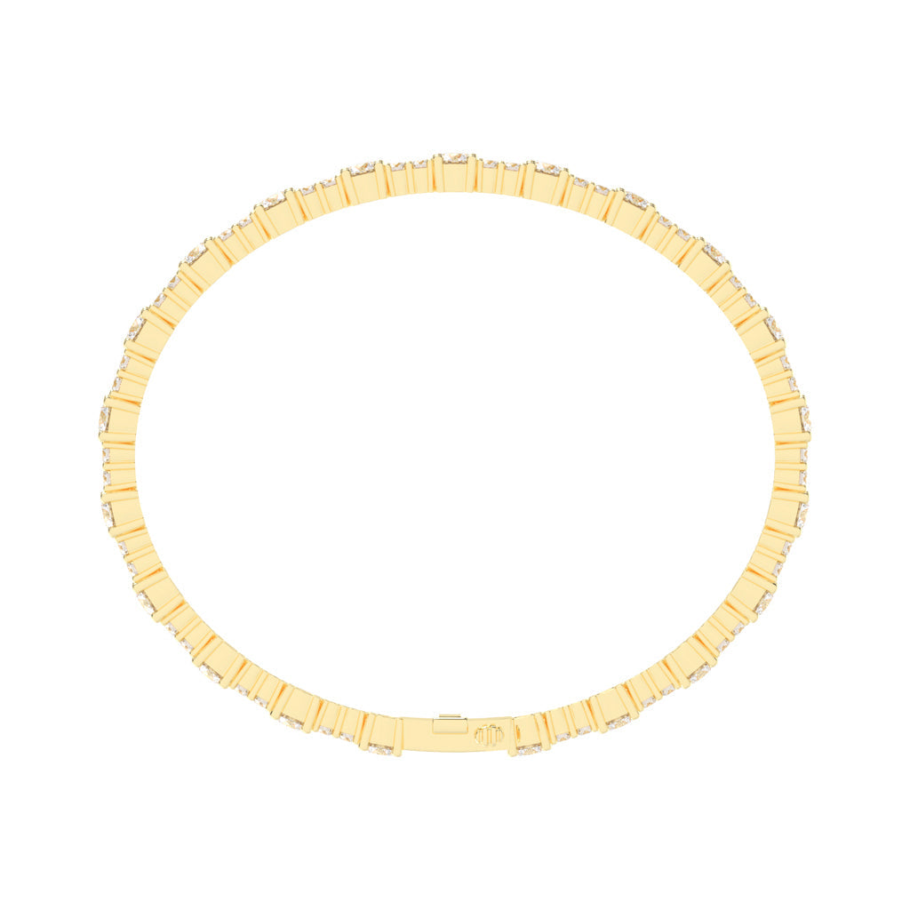 Vellina Round Cut Tennis Lab Diamond Bracelet